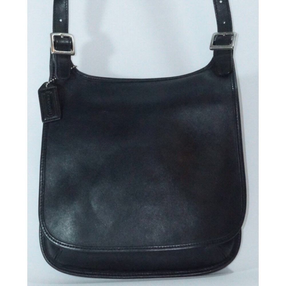 Coach Crossbody Leather Saddle Bag Vintage